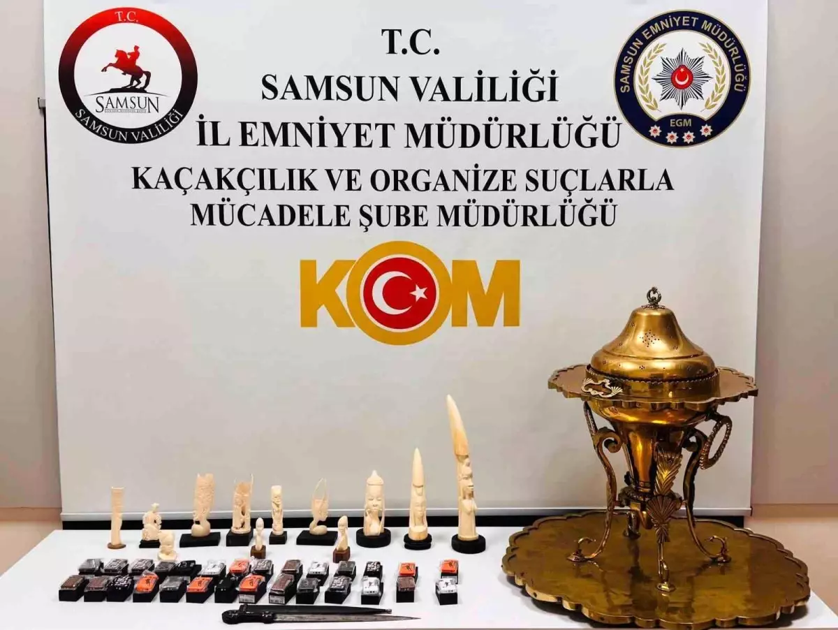 Samsun’da Tarihi Eser Kaçakçılığı Operasyonu